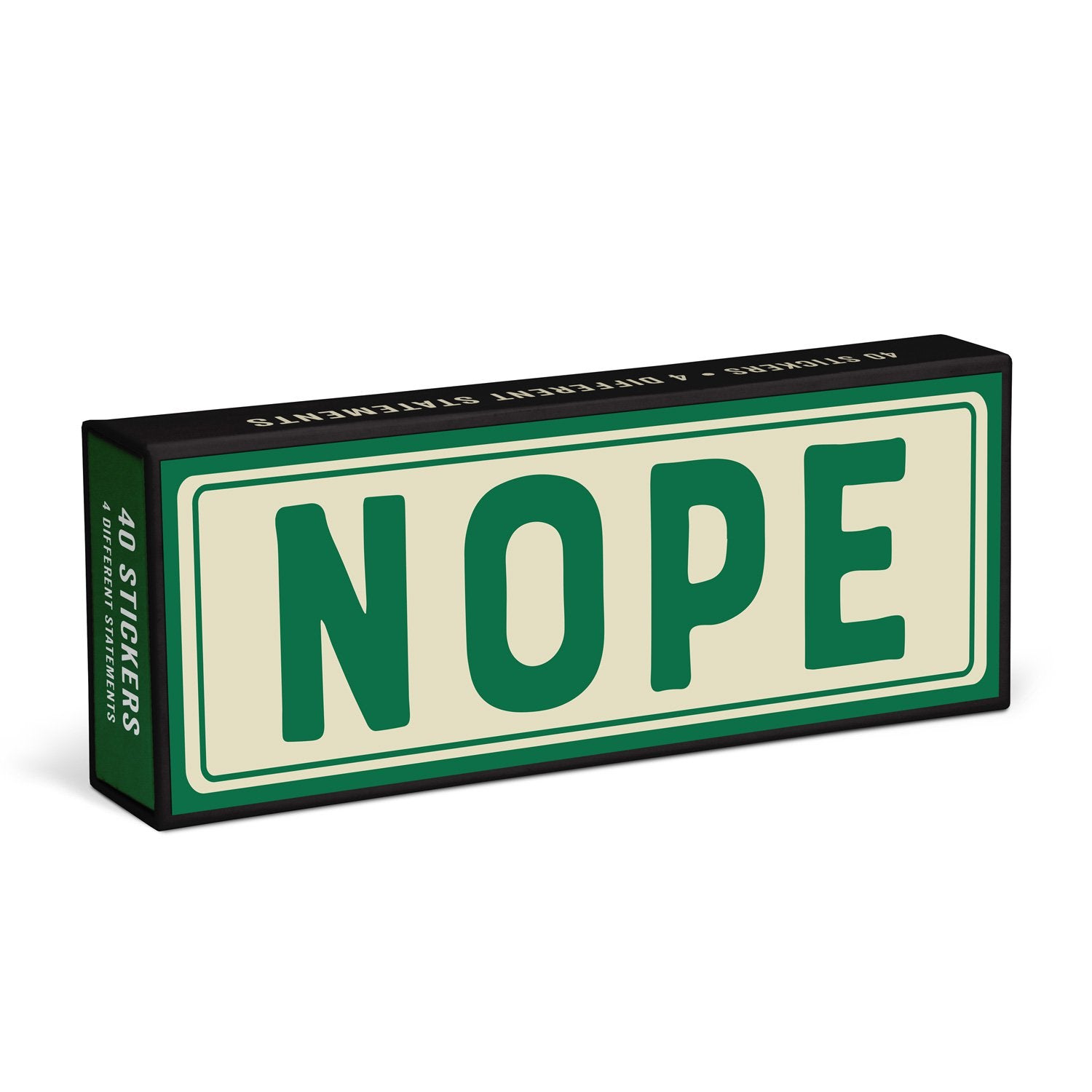 Knock Knock Nope Sticker Statements Printed stickers - Knock Knock Stuff SKU 12559