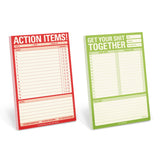 Knock Knock Make Shit Happen Notepad Set - Knock Knock Stuff SKU 30034