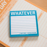 Knock Knock Whatever Sticky Notes - Knock Knock Stuff SKU 