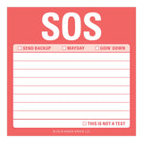 Knock Knock SOS Sticky Notes - Knock Knock Stuff SKU 