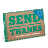 Knock Knock Send Some Thanks Fill in the Love® Postcard Set Bound Paper Card IOU Coupons - Knock Knock Stuff SKU 29007