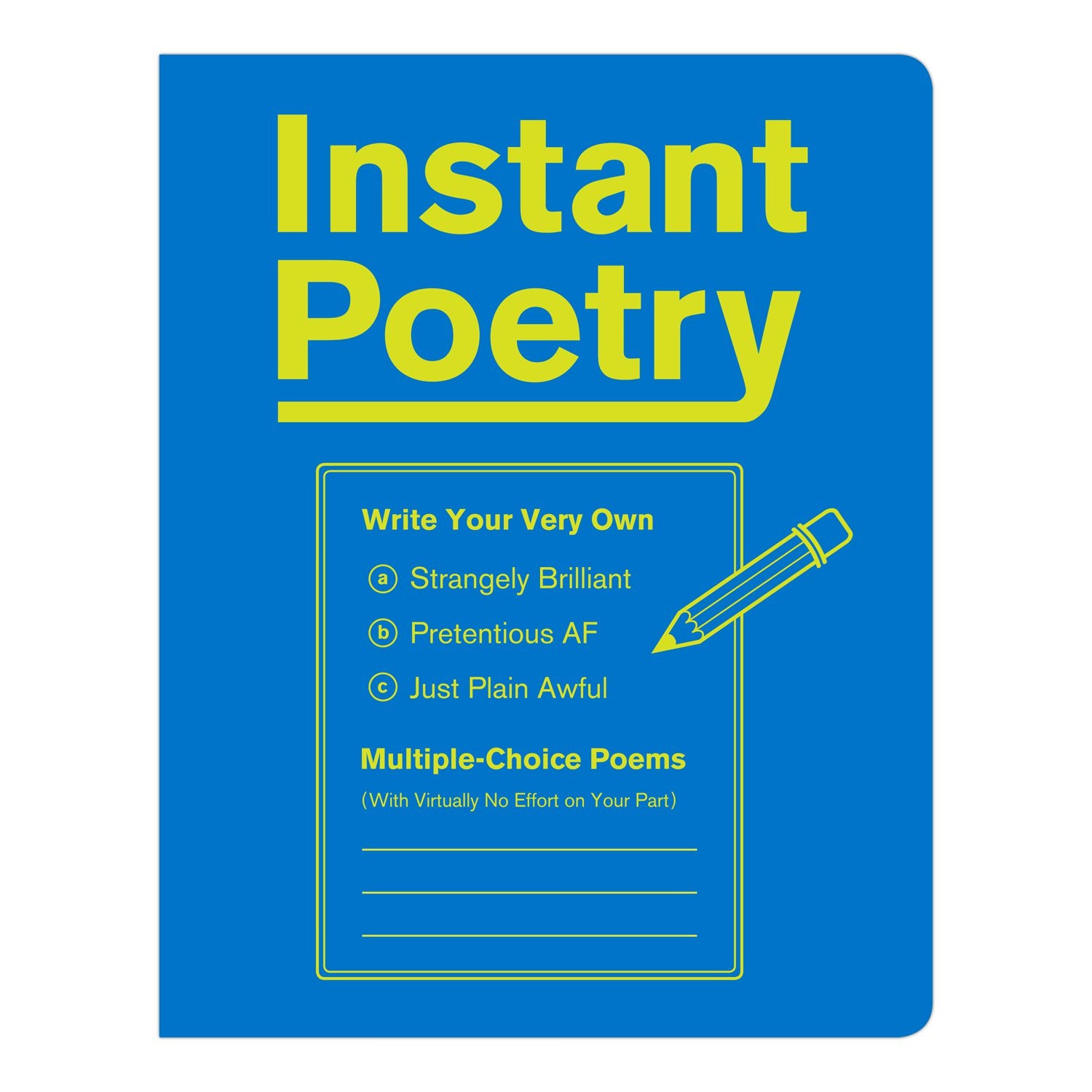 Knock Knock Instant Poetry Journal - Knock Knock Stuff SKU 