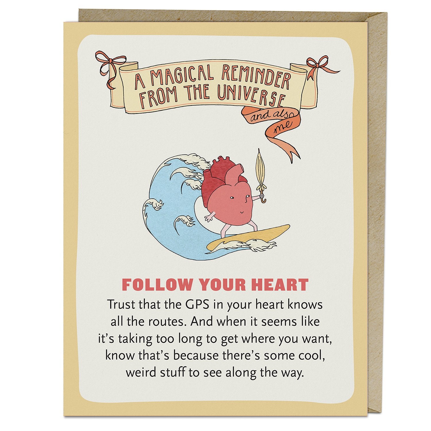 Knock Knock Follow Your Heart Affirmators!® Greeting Card Affirmation Cards - Knock Knock Stuff SKU 2-02832