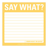 Knock Knock Say What? Sticky Notes - Knock Knock Stuff SKU 