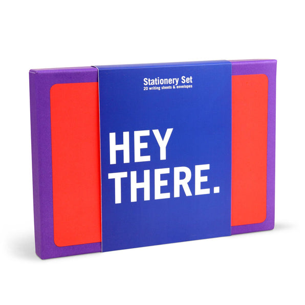 Knock Knock Hey There. Stationery Set Paper sheets in paperboard box  - Knock Knock Stuff SKU 15013