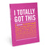Knock Knock I Totally Got This Inner-Truth® Journal Paperback Lined Notebook - Knock Knock Stuff SKU 50144