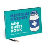 Knock Knock Medicine Cabinet Mini Guest Book Hardcover Funny Book - Knock Knock Stuff SKU 50121