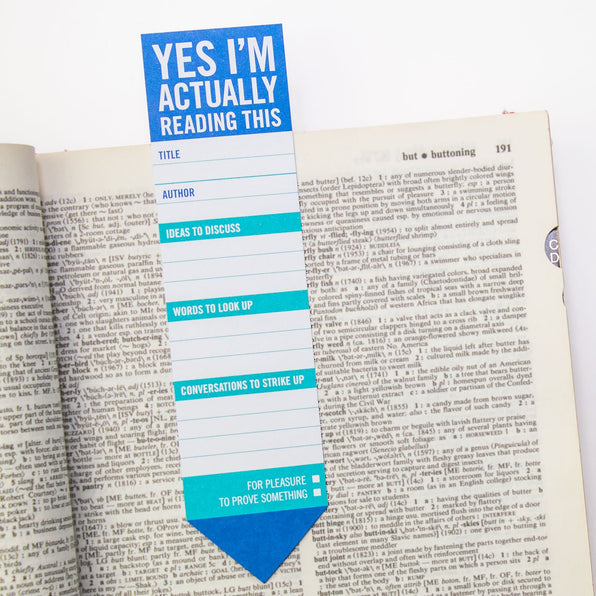 Knock Knock Yes, I’m Actually Reading This Bookmark Pad - Knock Knock Stuff SKU 