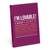 Knock Knock I’m Lovable Mini Inner-Truth® Journal Paperback Lined Notebook - Knock Knock Stuff SKU 50153