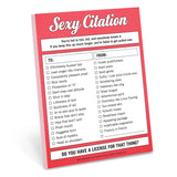 Knock Knock Sexy Citation Nifty Notes Paper Notepad - Knock Knock Stuff SKU 12121