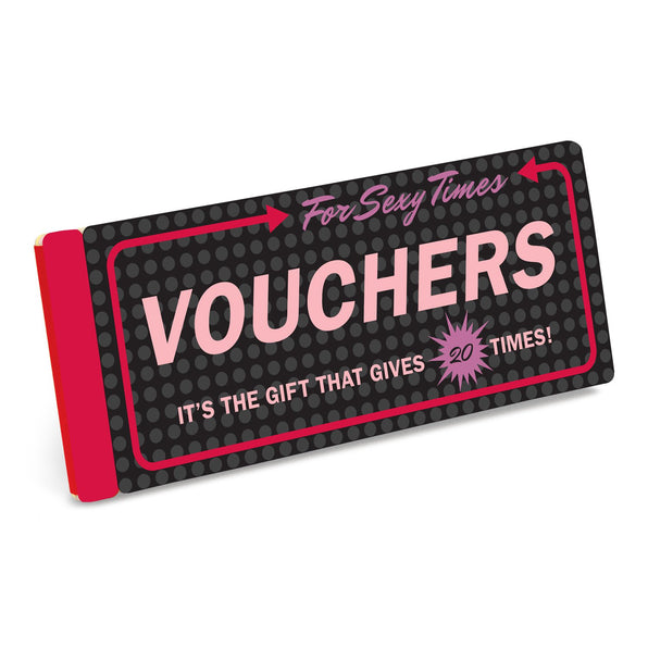 Knock Knock Vouchers for Sexy Times Bound Paper Card IOU Coupons - Knock Knock Stuff SKU 10143