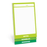 Knock Knock Nonsense 3-Way Notepad (Small) - Knock Knock Stuff SKU 11987