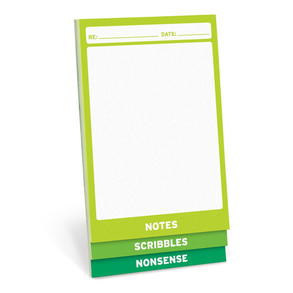 Knock Knock Nonsense 3-Way Notepad (Small) - Knock Knock Stuff SKU 11987