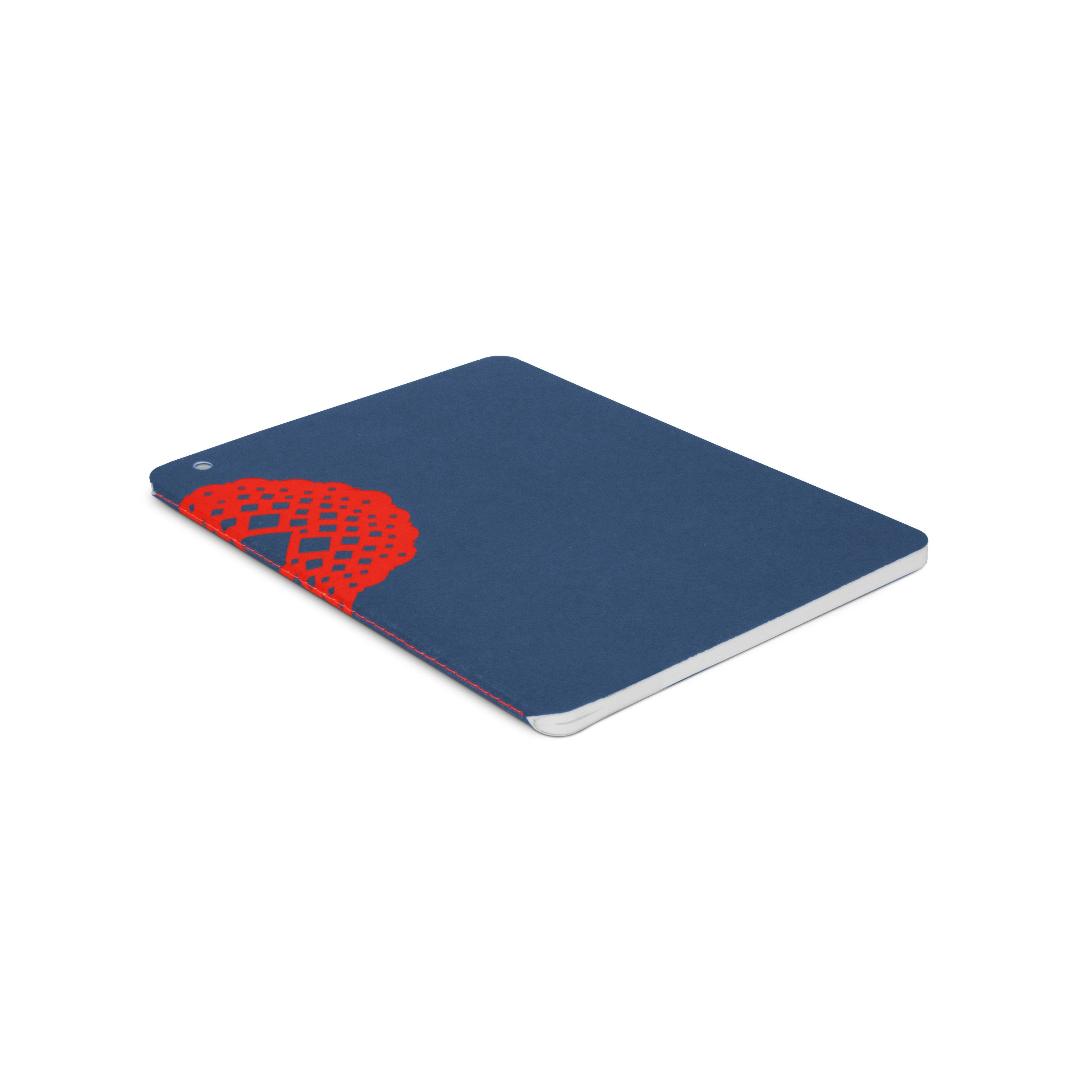 Knock Knock Red on Blue Wraparound Notebook - Knock Knock Stuff SKU 