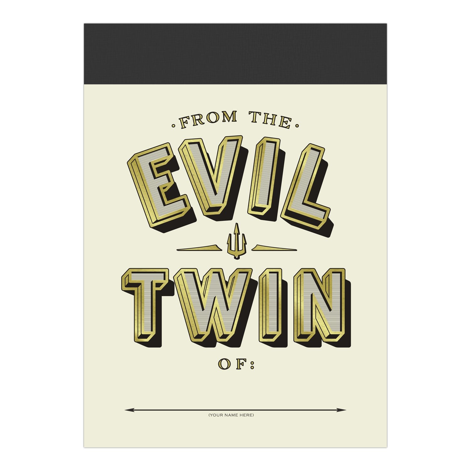 Knock Knock Evil Twin Alter Ego Notepad - Knock Knock Stuff SKU 