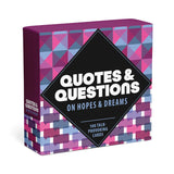 Knock Knock Quotes and Questions on Hopes and Dreams: 100 Talk-Provoking Cards Affirmation Cards by Suzi Barrett - Knock Knock Stuff SKU 10110