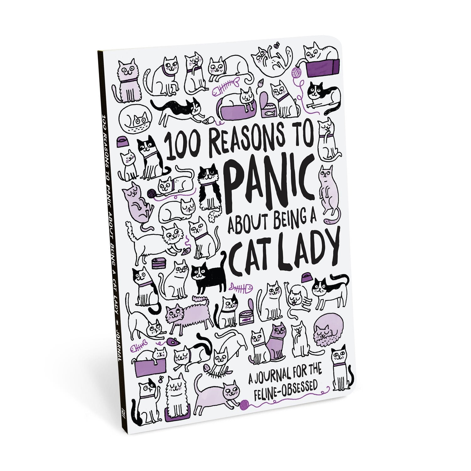 Knock Knock 100 Reasons to Panic® about Being a Cat Lady Journal - Knock Knock Stuff SKU 50134