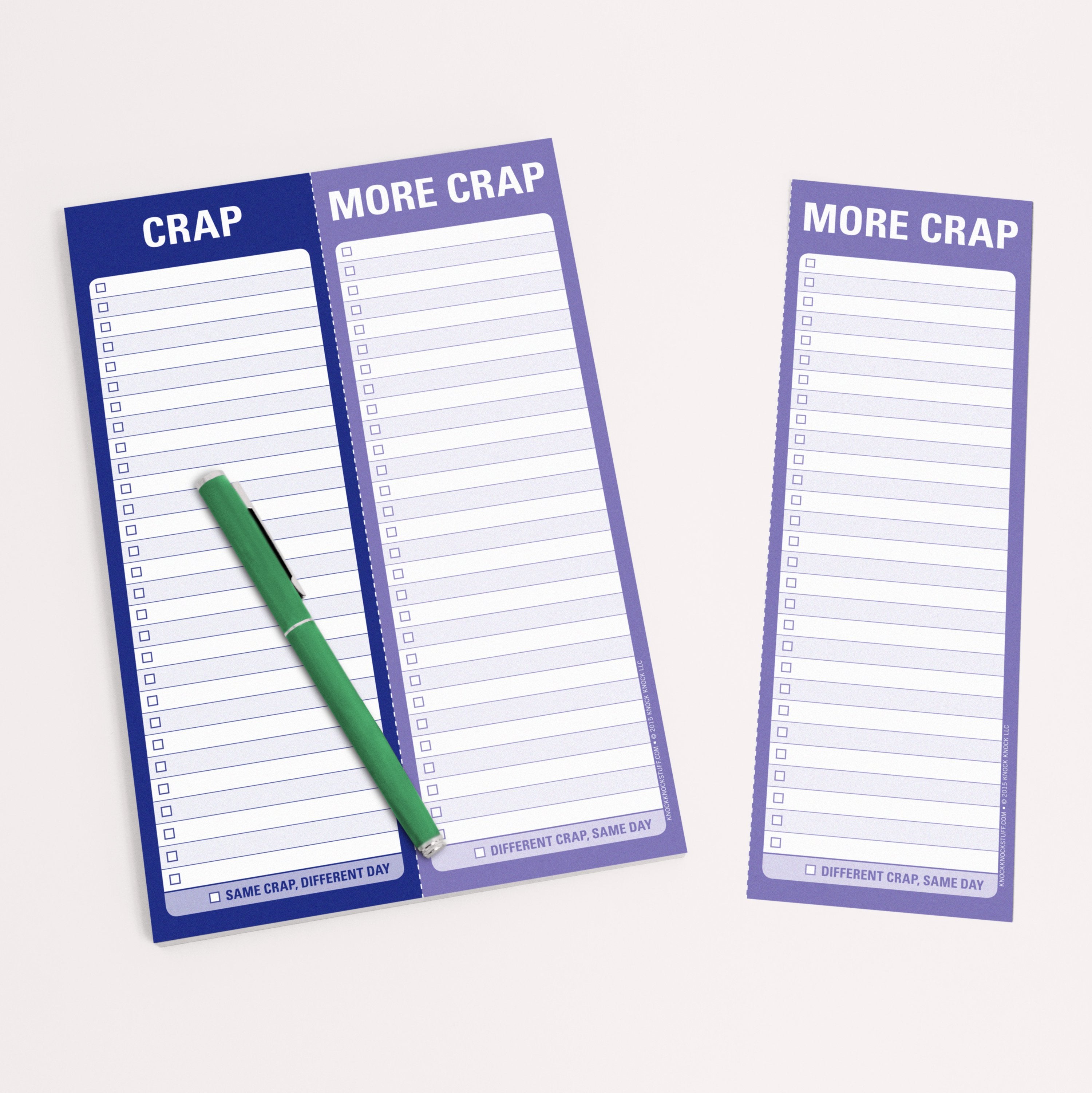 Knock Knock Crap / More Crap Perforated Pad - Knock Knock Stuff SKU 