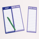 Knock Knock Crap / More Crap Perforated Pad - Knock Knock Stuff SKU 