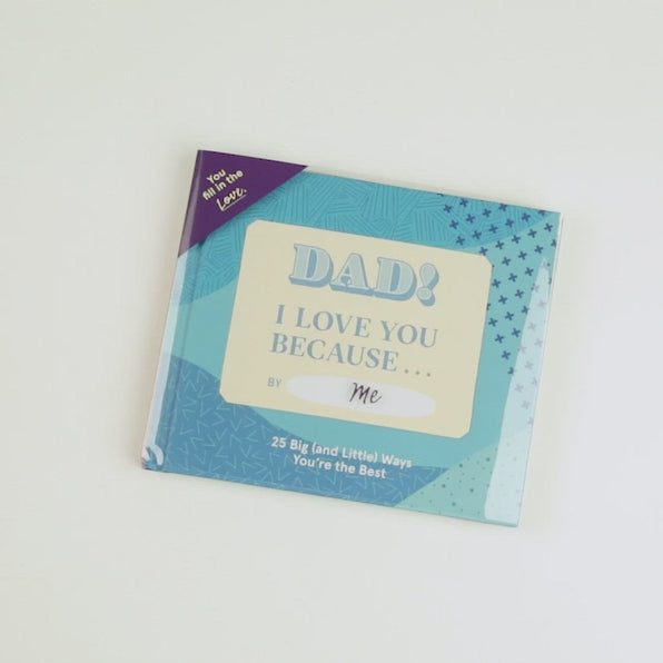 Knock Knock Dad, I Love You Because … Fill in the Love® Book Fill-in-the-Blank Love about You Book - Knock Knock Stuff SKU 50267