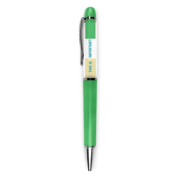 Knock Knock This is Important / This is Pointless Inner-Truth® Pen Ball Point Pen in acrylic packaging - Knock Knock Stuff SKU 10192