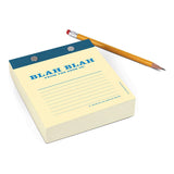 Knock Knock Blah Blah Desktop Pad Paper Notepad - Knock Knock Stuff SKU 12112