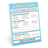 Knock Knock Chill Out Nifty Notes Paper Notepad - Knock Knock Stuff SKU 12134