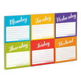 Knock Knock Days of the Week Sticky Note Packet - Knock Knock Stuff SKU 