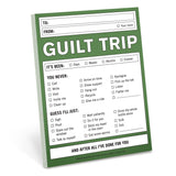 Knock Knock Guilt Trip Nifty Note Paper Notepad - Knock Knock Stuff SKU 12089