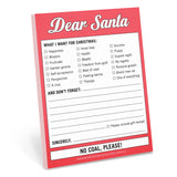 Knock Knock Dear Santa Nifty Notes Paper Notepad - Knock Knock Stuff SKU 12123