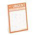Knock Knock Not At All Urgent Great Big Sticky Notes Adhesive Paper Notepad - Knock Knock Stuff SKU 12536
