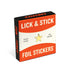 Knock Knock Gold Stars Lick and Stick Foil Stickers Printed stickers - Knock Knock Stuff SKU 12550