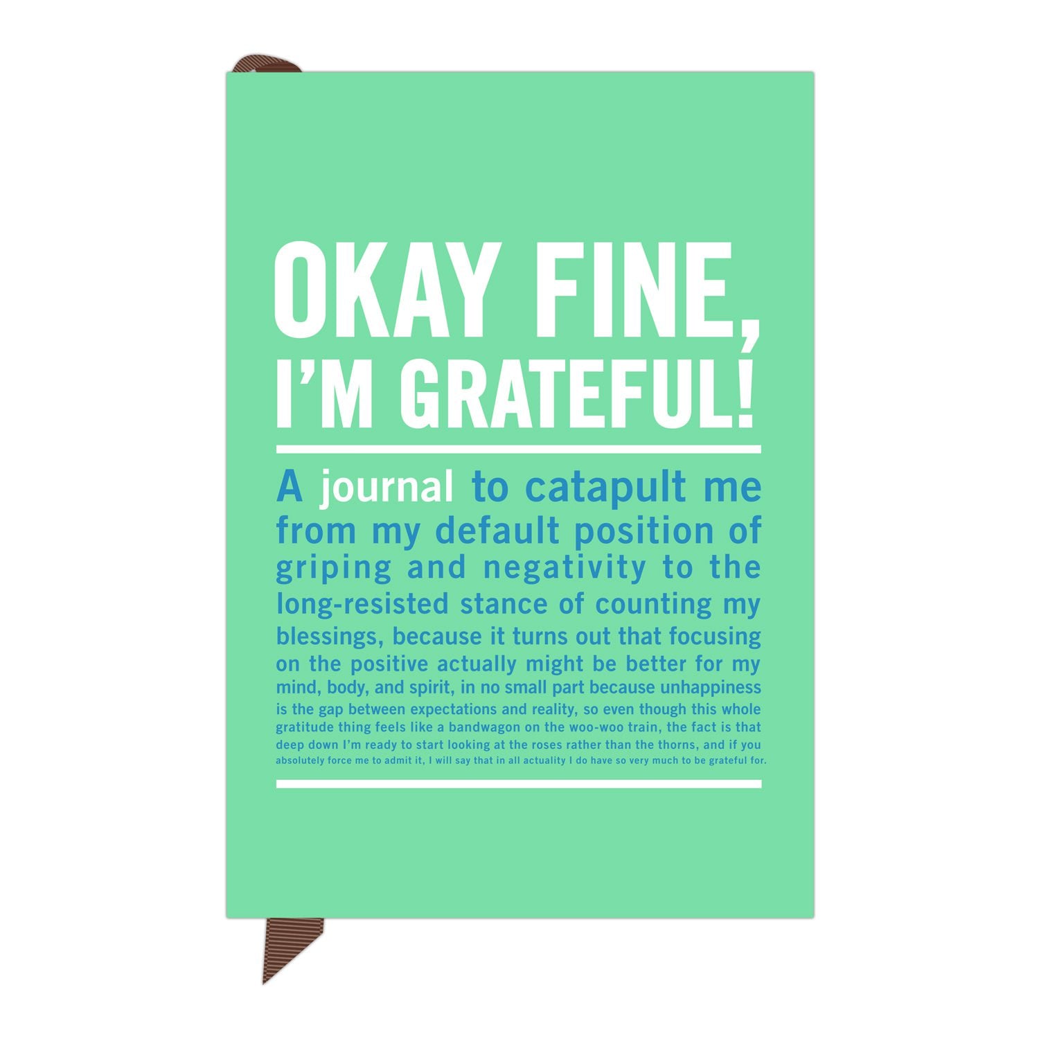 Knock Knock Okay Fine, I'm Grateful Mini Inner-Truth® Journal - Knock Knock Stuff SKU 