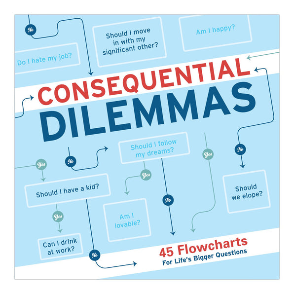 Knock Knock Consequential Dilemmas: 45 Flowcharts for Life's Bigger Questions - Knock Knock Stuff SKU 
