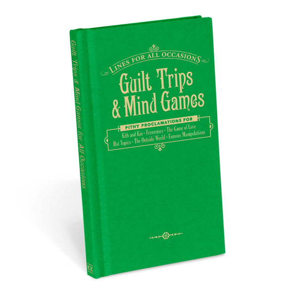 Knock Knock Guilt Trips and Mind Games for All Occasions Hardcover Funny Book - Knock Knock Stuff SKU 50117