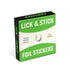 Knock Knock Silver Horseshoes Lick and Stick Foil Stickers Printed stickers - Knock Knock Stuff SKU 12553