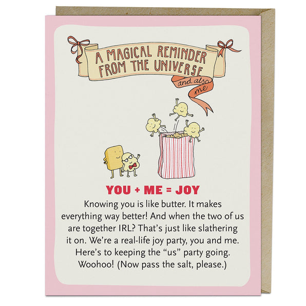 Knock Knock You Me Joy Affirmators!® Greeting Card Affirmation Cards - Knock Knock Stuff SKU 2-02834