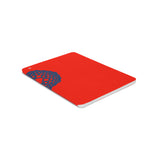 Knock Knock Blue on Red Wraparound Notebook - Knock Knock Stuff SKU 