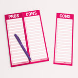 Knock Knock Pros / Cons Perforated Pad - Knock Knock Stuff SKU 