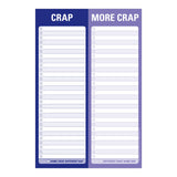 Knock Knock Crap / More Crap Perforated Pad - Knock Knock Stuff SKU 